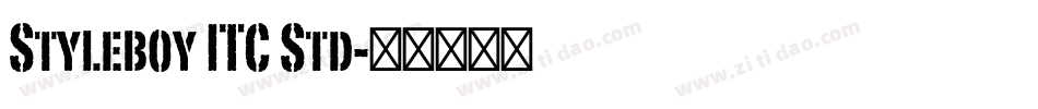Styleboy ITC Std字体转换